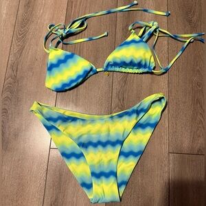 Kulani Kinis Blue & Yellow Bikini